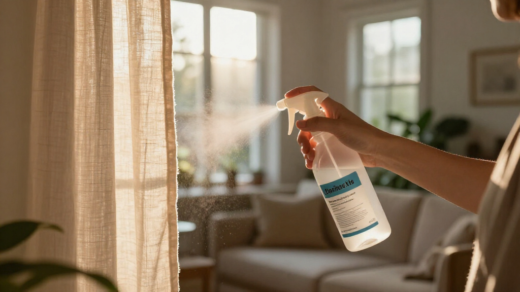 Spraying Diluted Rubbing Alcohol On Curtains: Why It Is Recommended And What It Is For