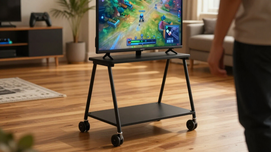 This New IKEA Collection Might Be Aimed At Gamers, But The Portable TV Stand Is The Unexpectedly Design-y Solution For Your Living Room Layout Problems